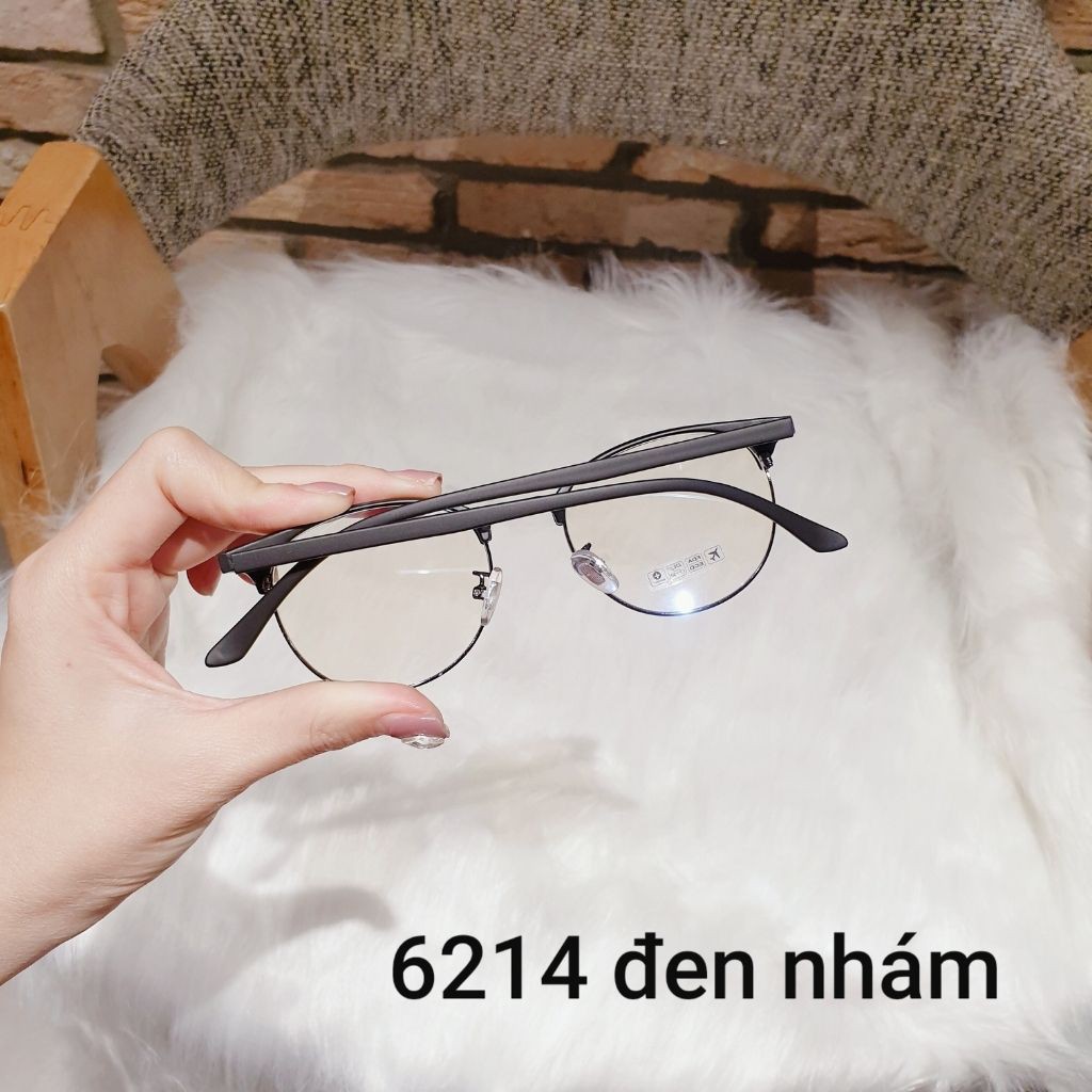 Kính Cận Gọng Nhựa Mắt Tròn 6214