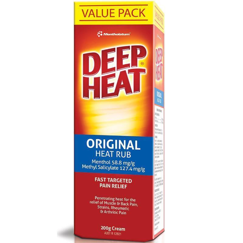 Dầu Xoa Bóp Mentholatum DEEP HEAT ORIGINAL HEAT RUB 200g