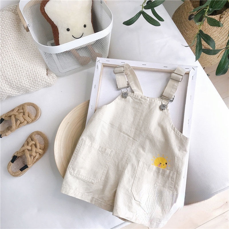 Set Áo Sơ Mi Kẻ Sọc Caro + Quần Yếm Phong Cách Hàn Quốc Cho Bé Trai