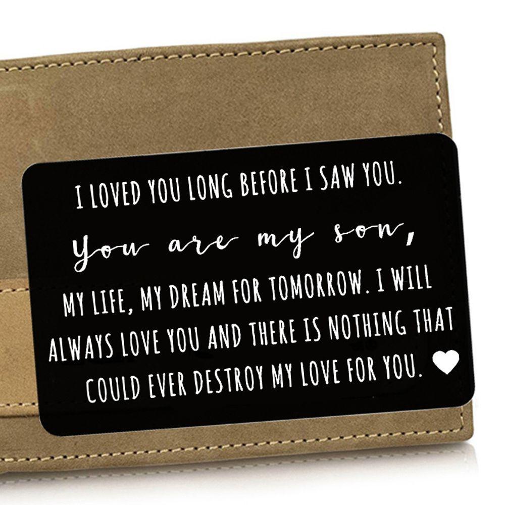 Ví Đựng Thẻ Kỷ Niệm In Chữ From Wife Girlfriend Love Note