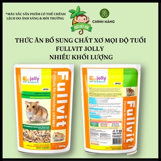 Thức ăn cho Hamster - Fullvit hỗn hợp ngũ cốc bổ sung chất xơ dành cho mọi độ tuổi chính hãng Jolly 400 gram, 800 gram