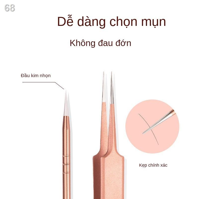 Đặc biệt Kẹp mụn Ting Bộ Lăn Kim Trị Đầu Đen Nặn Tạo Tác Dụng Cụ Thẩm Mỹ Viện