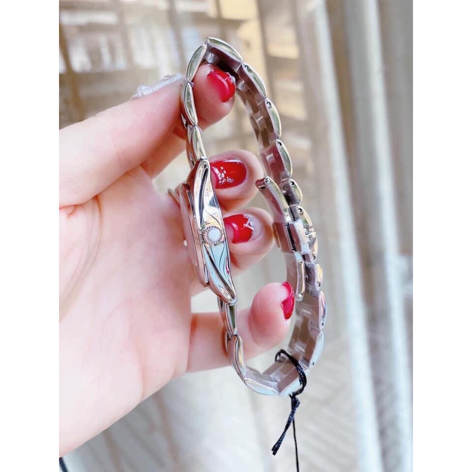 Đồng hồ Nữ :Tissot T-wave T112.210.11.036.00 đính 4 viên kim cương điểm giờ