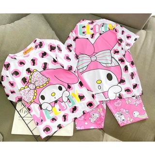 Hàng hot bộ thun lạnh 4c loại 1 in hình cho bé gái size nhỡ 20-32kg
