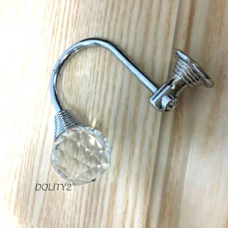 [Dolity2] 1 Móc Treo Rèm Cửa / Cà Vạt Gắn Tường Bằng Chrome