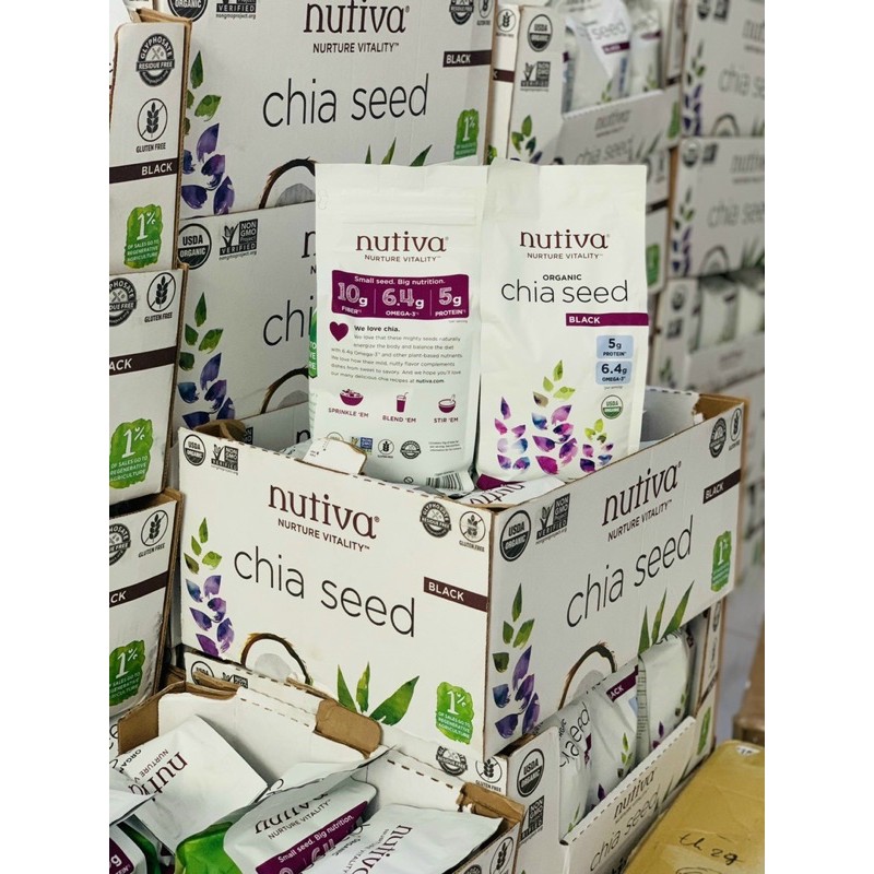 Hạt chia Nutiva Mỹ 1.36 KG – Chia seed nutiva USA 1.36 KG