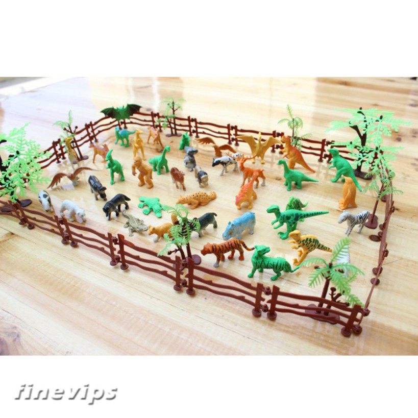 Bộ 68 mô hình đồ chơi vườn thú dành cho trẻ