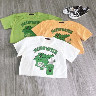 [FREESHIP ĐƠN TỪ 50K] Áo croptop cá sấu Swamp NTA0220