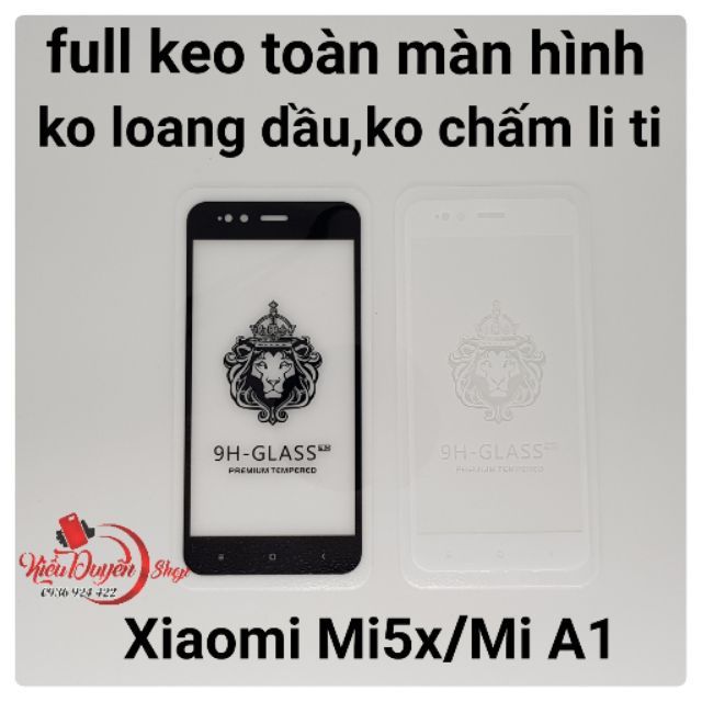 [Freeship toàn quốc từ 50k] Xiaomi Mi5x (Mi A1) dán cường lực 5D full màn hình,keo hết màn hình