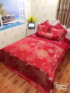 Bộ. Chăn ga gối gấm cao cấp
