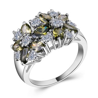 Nhẫn Mạ Bạc Đính Đá Zircon