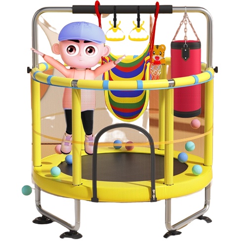 Nhà nhún nhảy, nhà bóng cho bé MOMMYKIDS MINH CHÂU Trampoline, bạt nhún quây bóng có xà đơn vận động