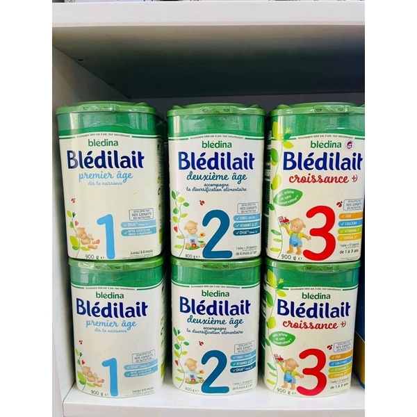 Sữa bột Bledilait Pháp đủ số hộp 900g