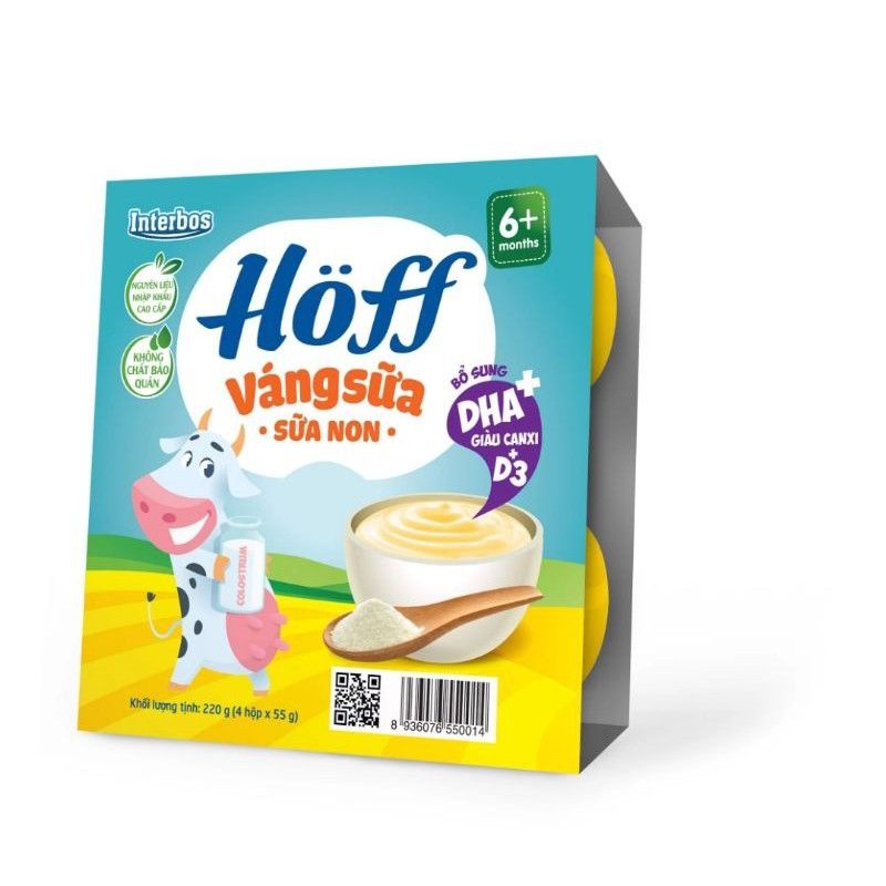 Váng sữa non Hoff vị óc chó và vị sữa date mới nhất