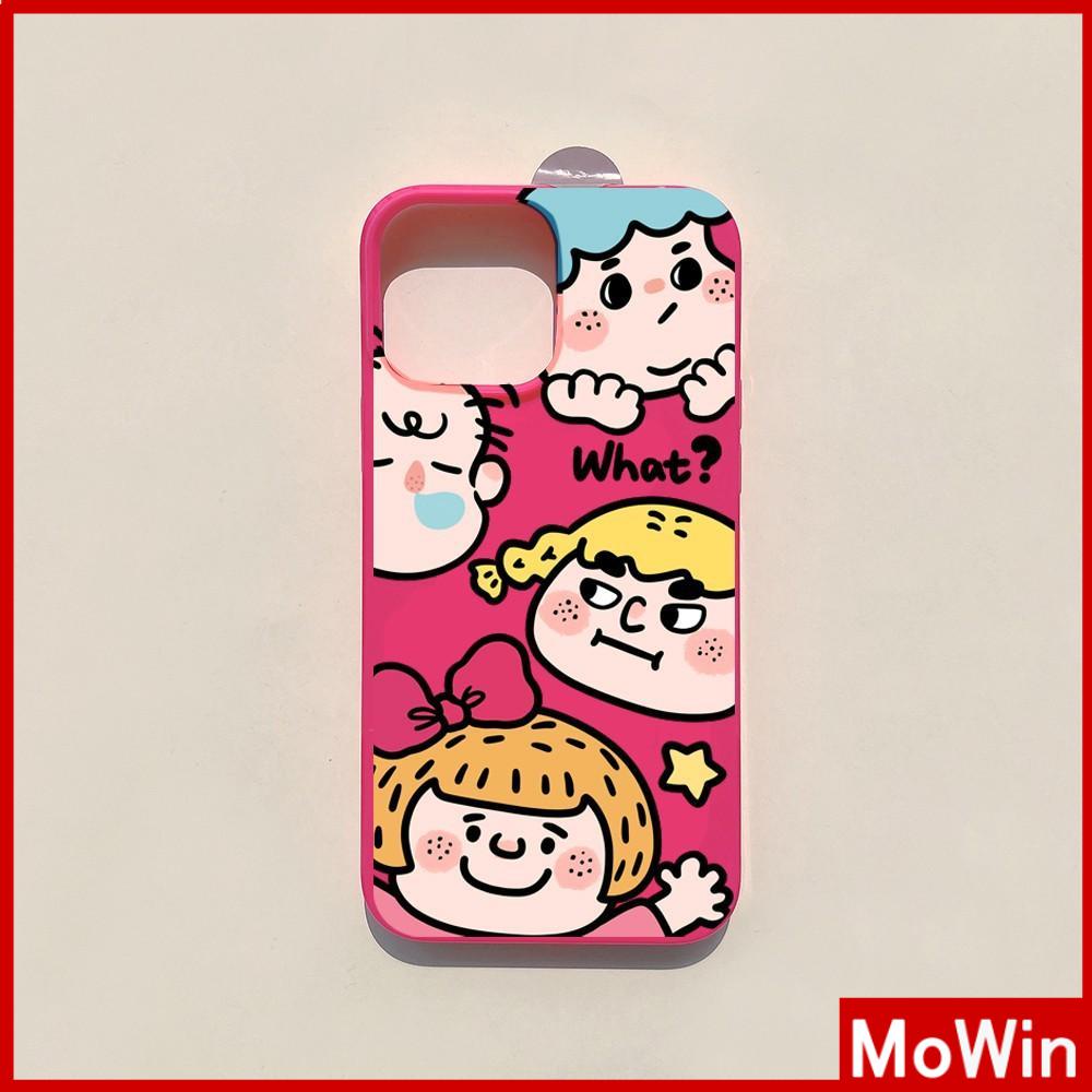 Ốp điện thoại màu hồng bóng in hoạt hình thích hợp cho iPhone 13 Pro Max 12 Pro Max 11 7plus xr xs max 14 Pro Max