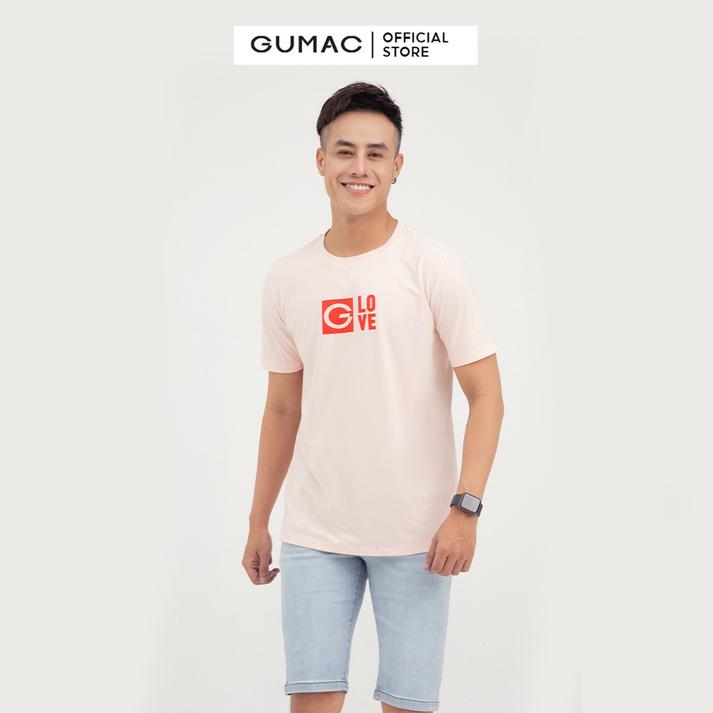 Áo thun nam in chữ G Love GUMAC couple dễ thương ATNB825 | BigBuy360 - bigbuy360.vn
