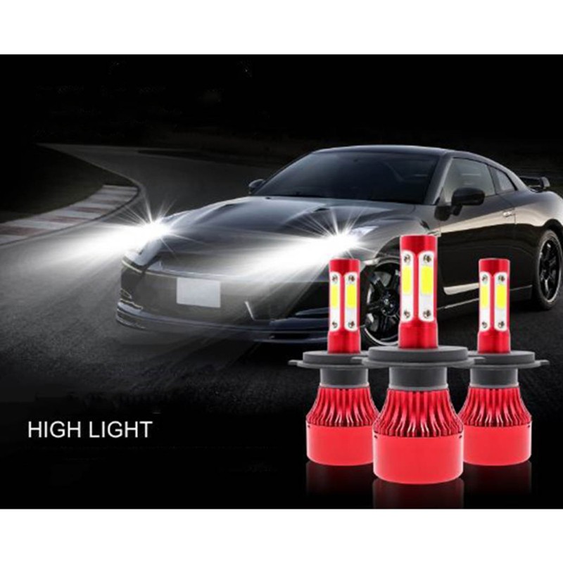 run H7/H11/9005/9006/9004/9007/H13/5202/H4 1 pair of 360-degree luminous car LED headlight bulbs