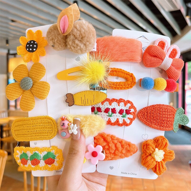 Set 9 Kẹp Tóc Dễ Thương Cho Bé Gái