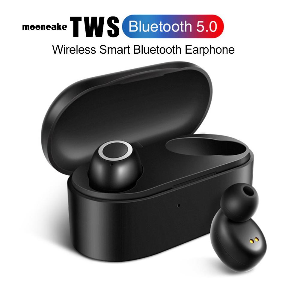 Tai Nghe Bluetooth V5.0 Không Dây Hình Mặt Trăng 3d Sạc Được