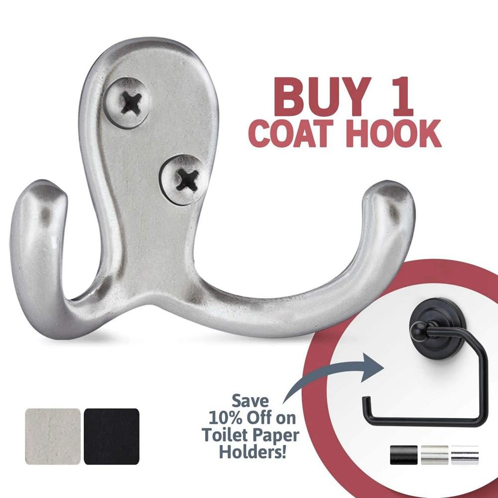 HARRIETT Set 6 Móc Treo Túi Xách / Mũ Màu Đen Tiện Dụng