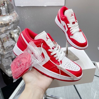 Giày thể thao jordan 1 đỏ cổ thấp , Giày sneaker nam nữ JD 1 low đỏ trắng cực chất hè 2022 phường giày xịn full box bill