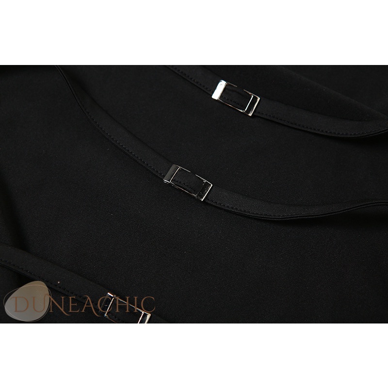 DUNEA Đầm maxi xẻ tà hở lưng gợi cảm dành cho nữ