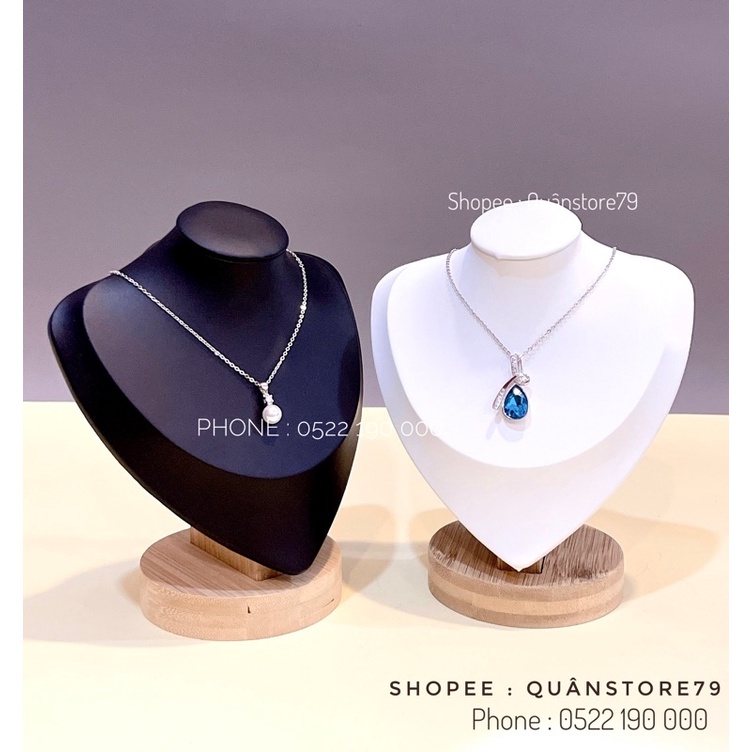 Cổ treo dây chuyền gỗ da cao cấp