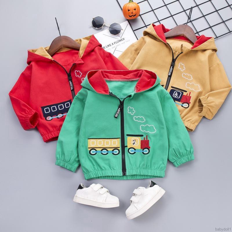 Áo khoác hoodie hình búp bê hoạt hình cho bé trai