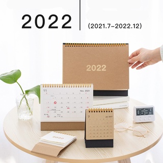 Lịch Giấy Để Bàn 2021-2022 3 Kích Cỡ Thiết Kế Đơn Giản Tiện Dụng