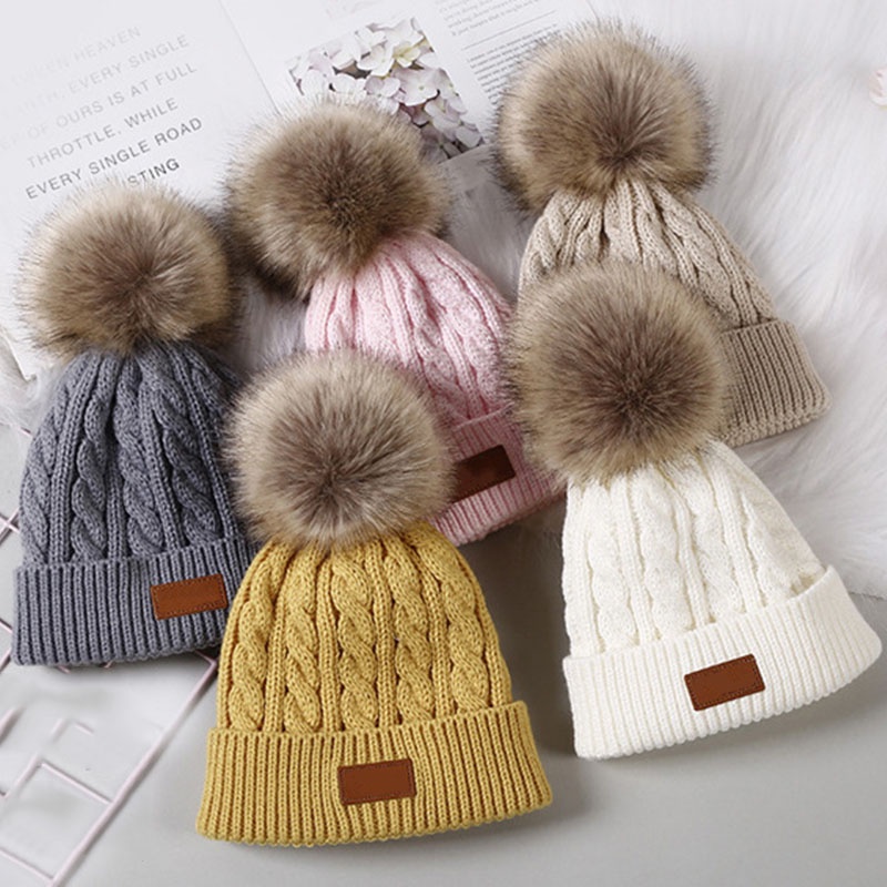 Mũ beanie Trùm Đầu Giữ Ấm Màu Sắc Xinh Xắn Cho Bé