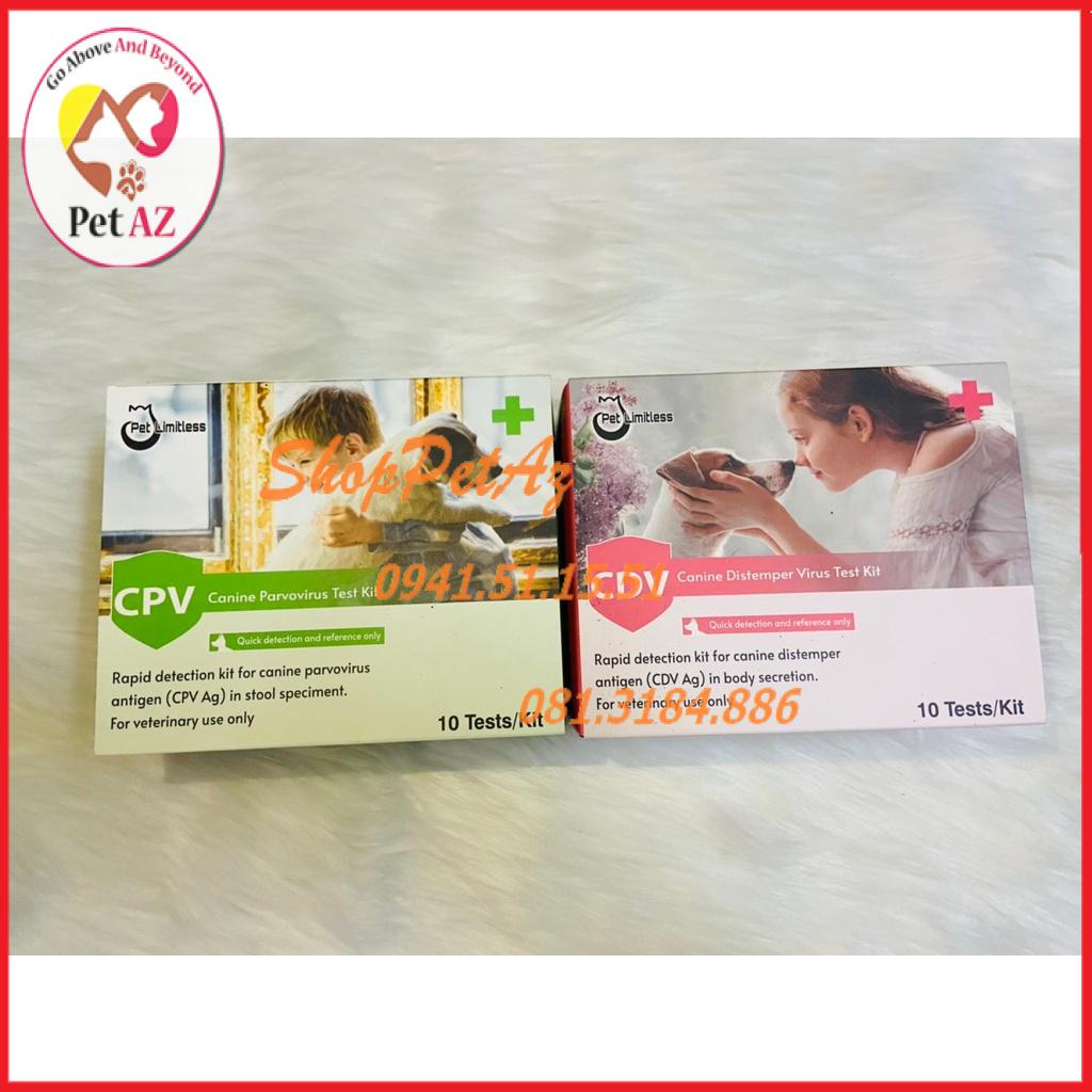 Que test bệnh Parvo và Care cho chó