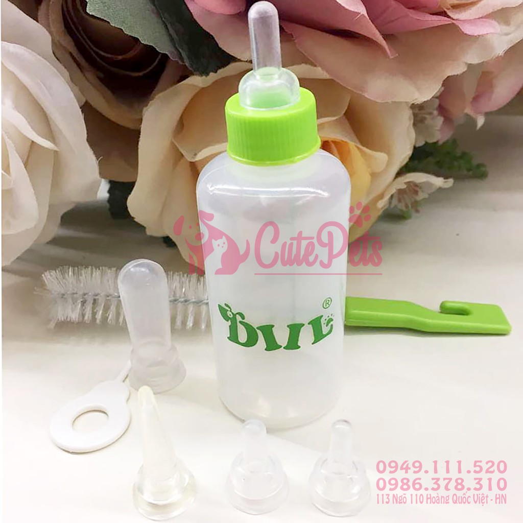 🍼 Bình sữa dành cho chó mèo con 150ml và 60ml - CutePets Phụ kiện thú cưng Pet shop Hà Nội