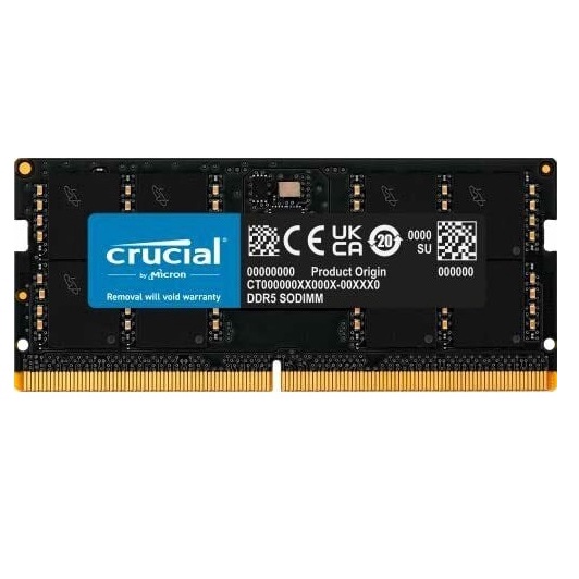 Ram Crucial DDR5 8GB Bus 4800MHz CL40 CT8G48C40S5