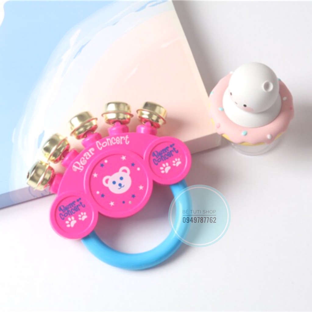 Đồ chơi xúc xắc/lục lạc cầm tay 5 chuông cho bé