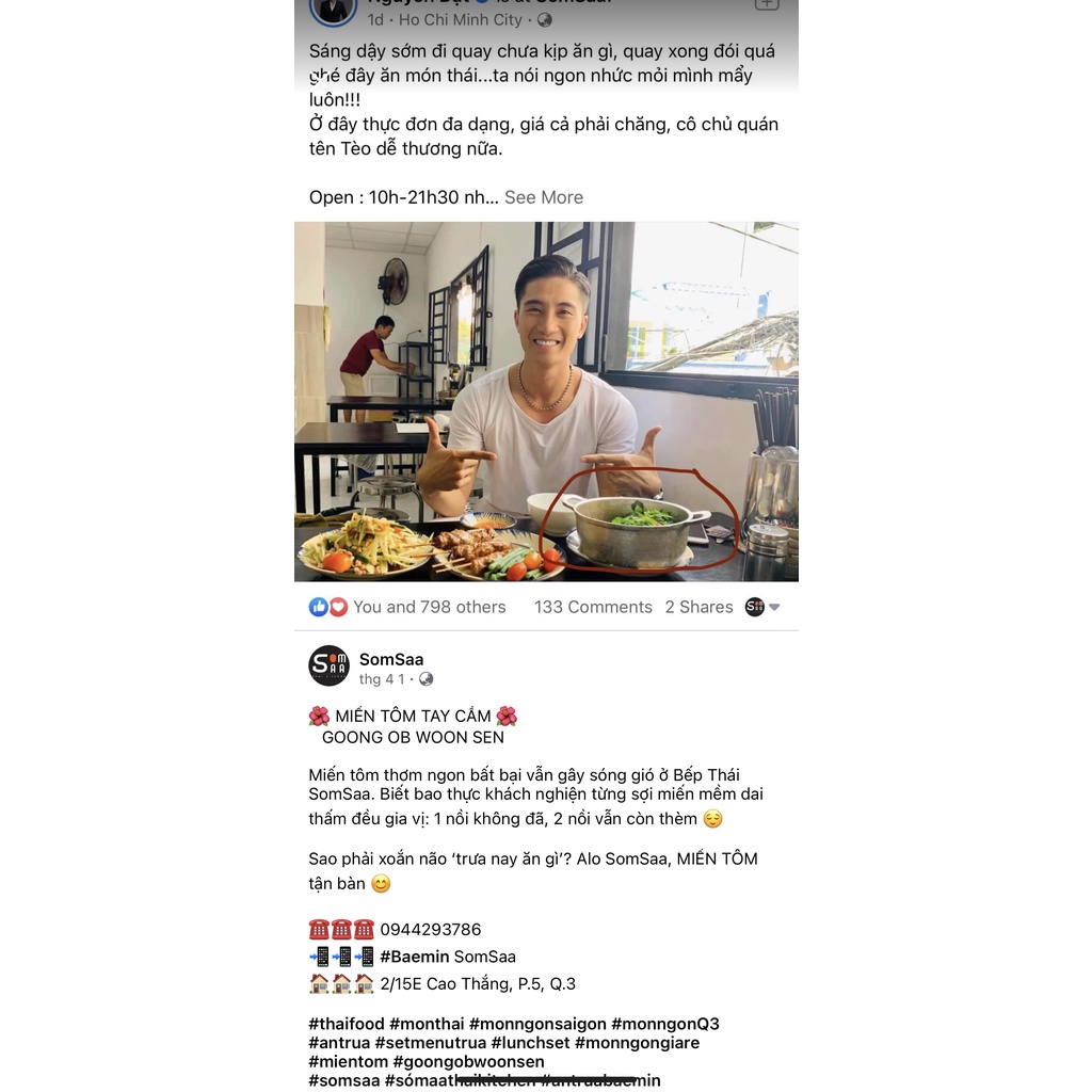 Gia vị mì trộn Tom Yum Thái Lan Rosdee Yum Woon Sen 40g