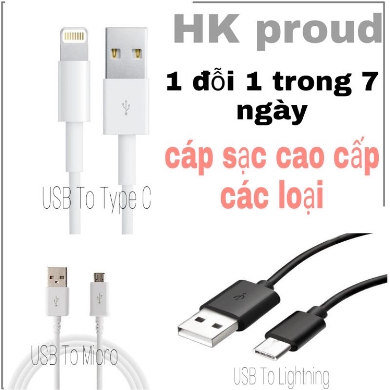 Dây sạc iphone , ipad hỗ trợ sạc nhanh , loại tốt thân