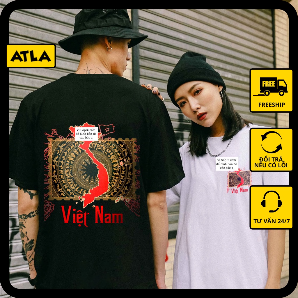 Áo thun unisex "Thống Nhất" ngắn tay không cổ nam nữ đẹp