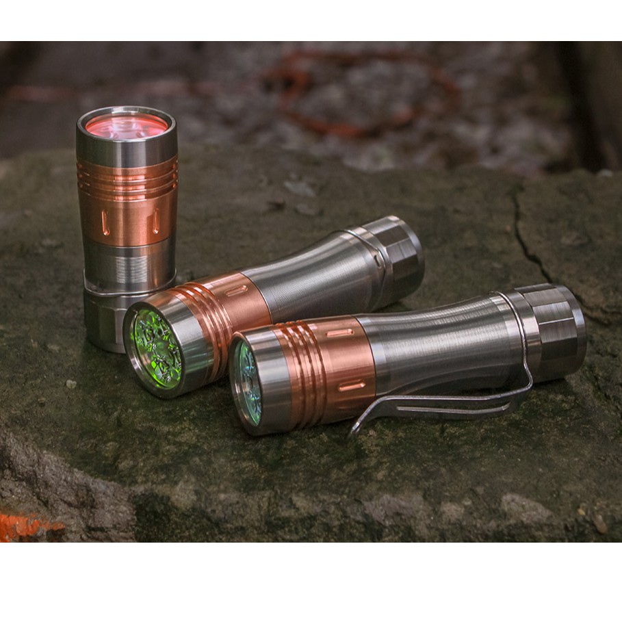 Đèn pin NOCTIGON KR4 TI+COPPER TAIL E-SWITCH 18650 EDC