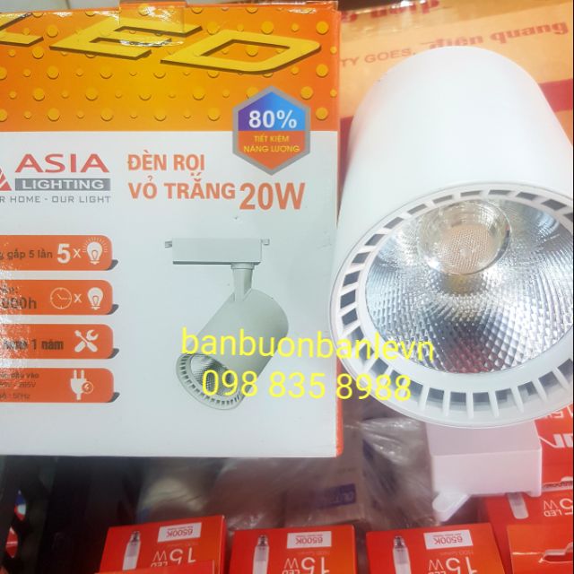 Đèn rọi ray  20w ASIA - mẫu mới . MUA 10 TẶNG 1