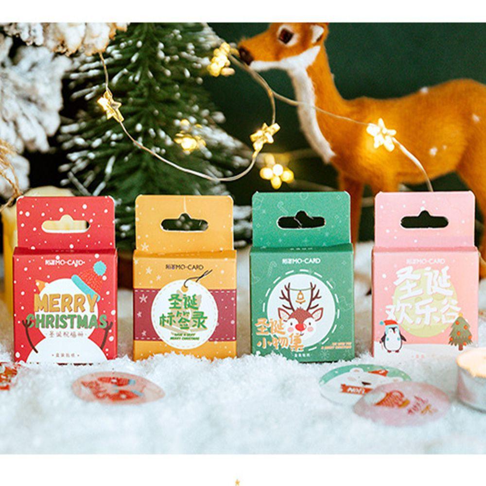 Đề Can Dán Trang Trí Hành Lý Hình Ông Già Noel Tuần Lộc Giáng Sinh DIY