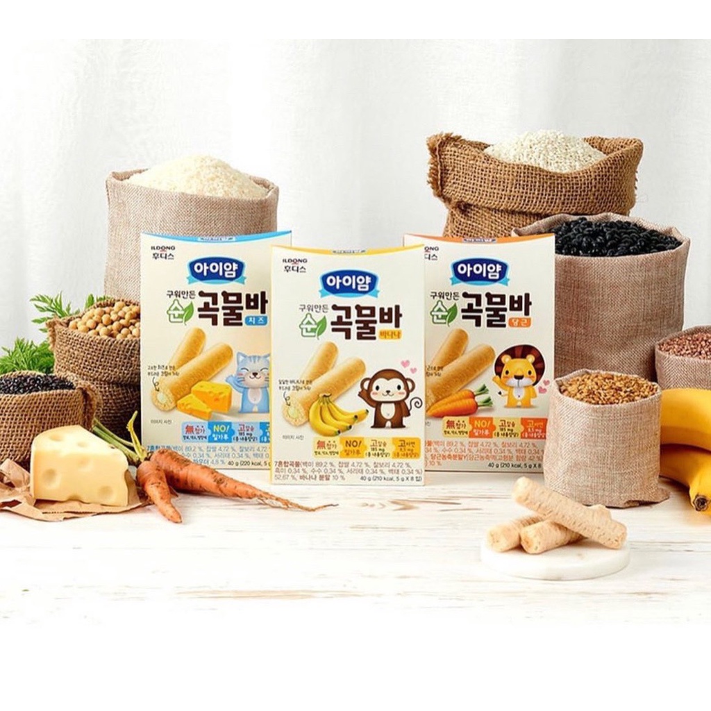 Bánh ống diêm mạch ILDONG cho bé date t8/2024