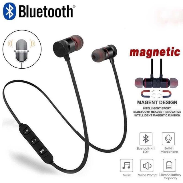 Tai nghe bluetooth xt11 nam châm