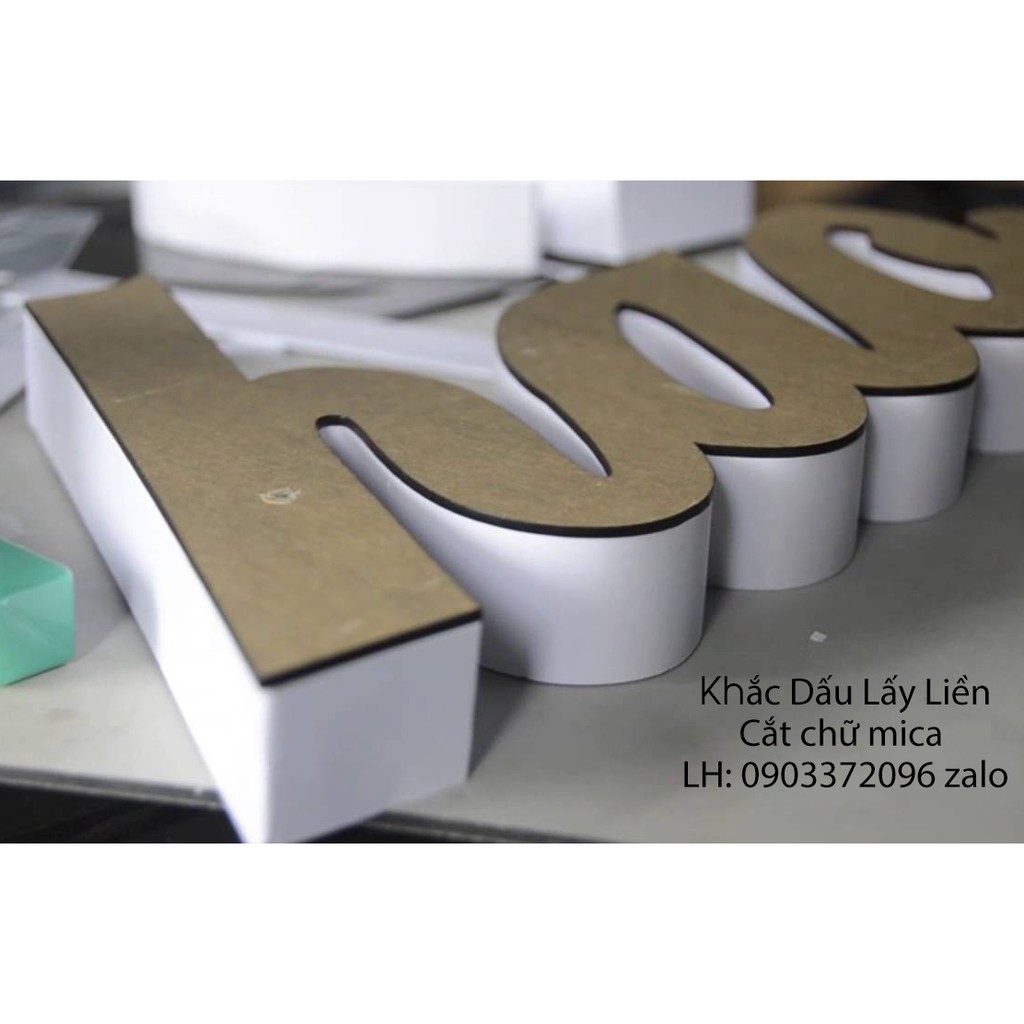 Chữ mica, số mica dán tường cắt theo yêu cầu | BigBuy360 - bigbuy360.vn