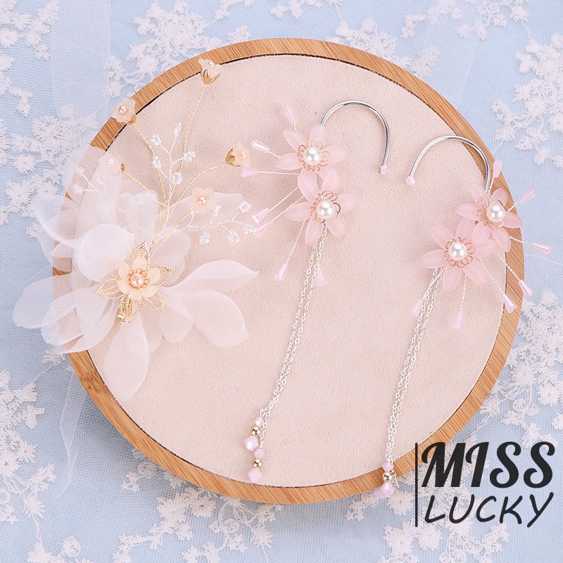 Khuyên tai nữ kiểu dáng hoa thời trang phong cách Hàn Quốc