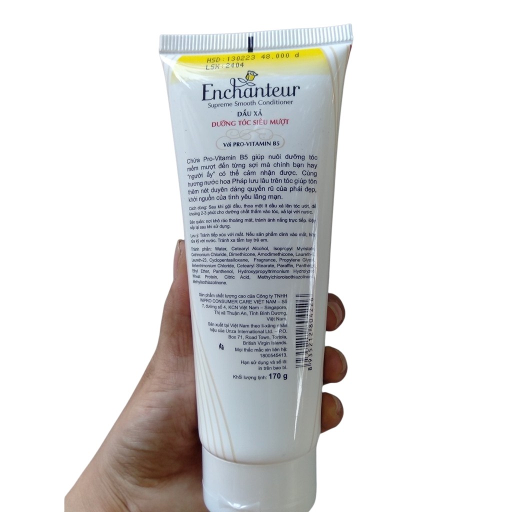 Dầu Xả Dưỡng Tóc Siêu Mượt Enchantuer Charming (170g)