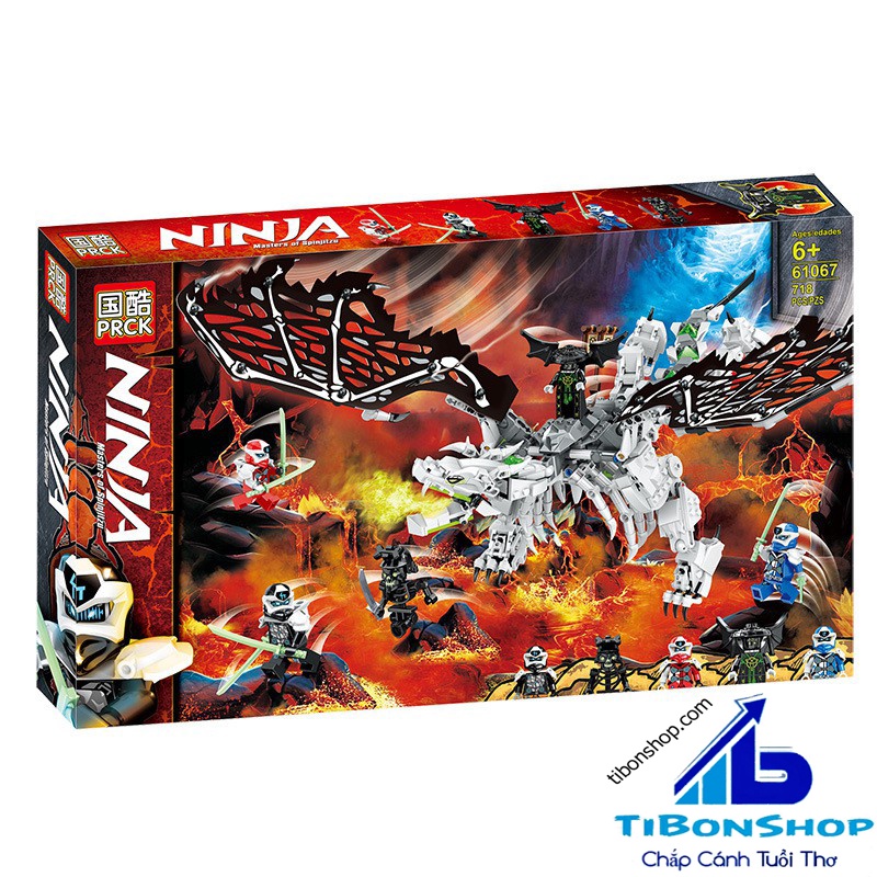 Lắp ghép Ninjago Rồng Thần Của Phù Thủy Đầu Lâu - Đồ chơi Xếp hình Mô hình Ninja 71721 Skull Sorcerer's