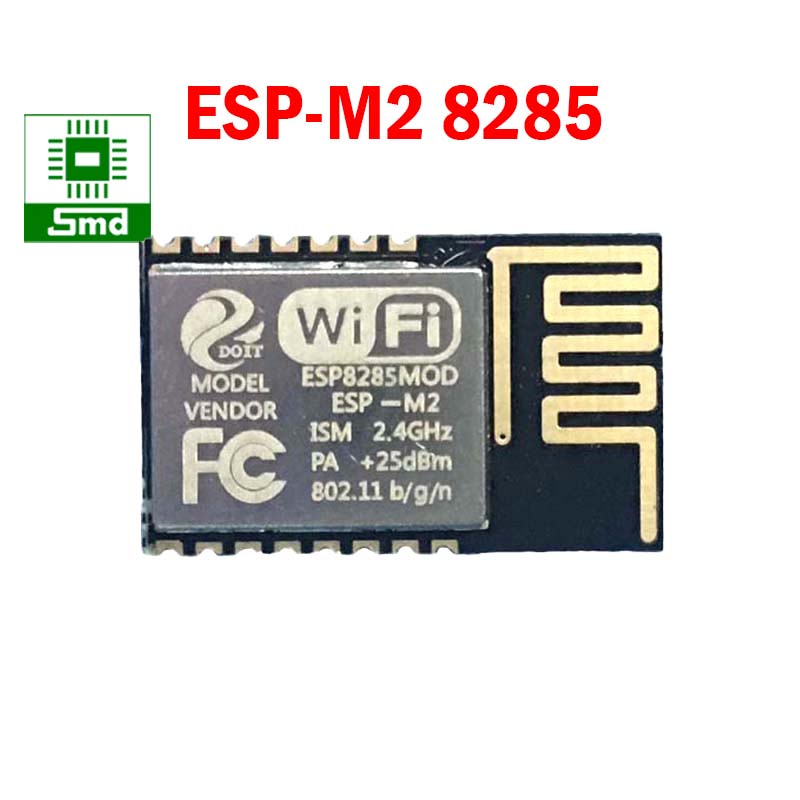 Mạch thu phát không dây wifi ESP-M2 Loại dán ESP 8285 8266 tích hợp chíp nhớ module ESP8285