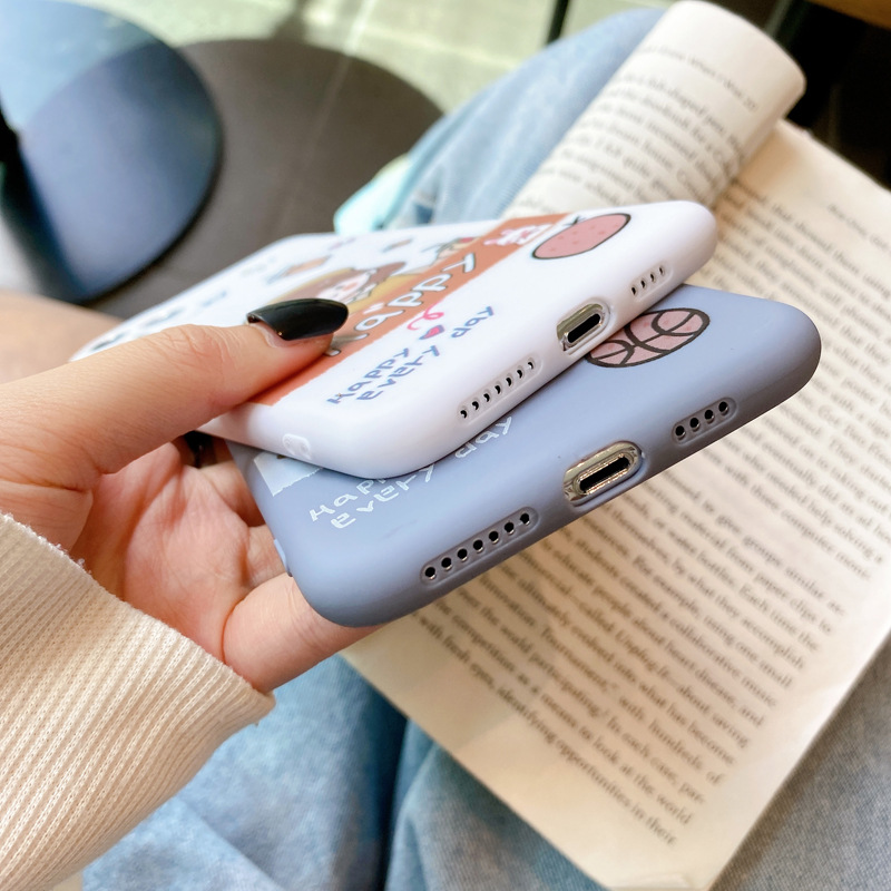 Dễ Thương Ốp Điện Thoại In Hình Cặp Đôi Đáng Yêu Cho Iphone Xs / 11promax 8plus / 7p Xr / Se | BigBuy360 - bigbuy360.vn