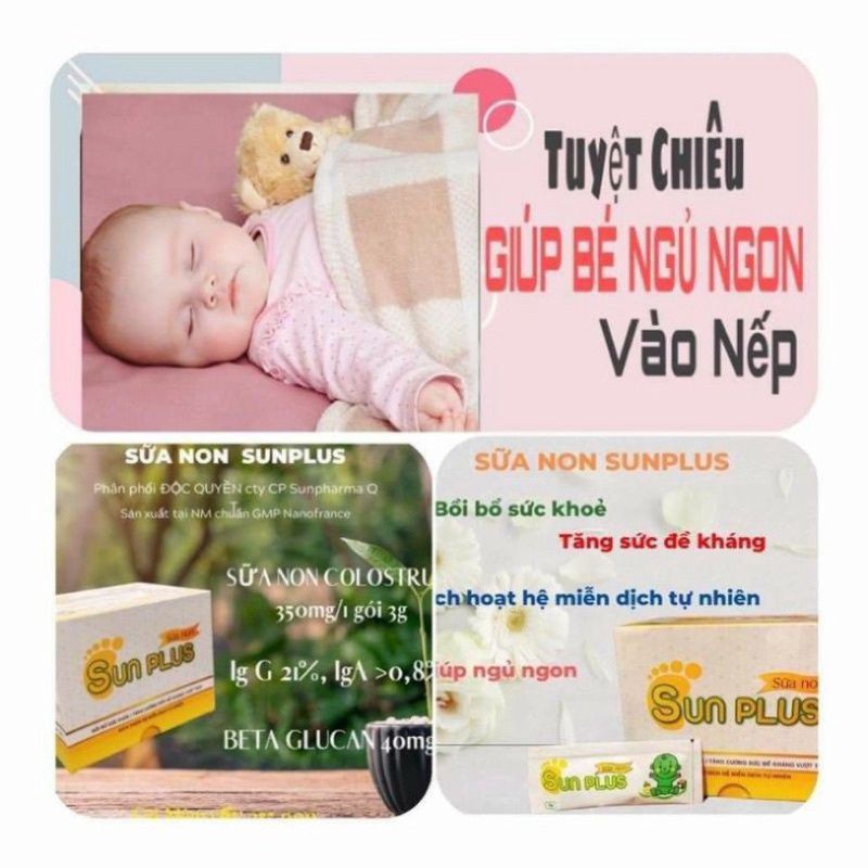 Sữa non và men sống hữu cơ Sunplus