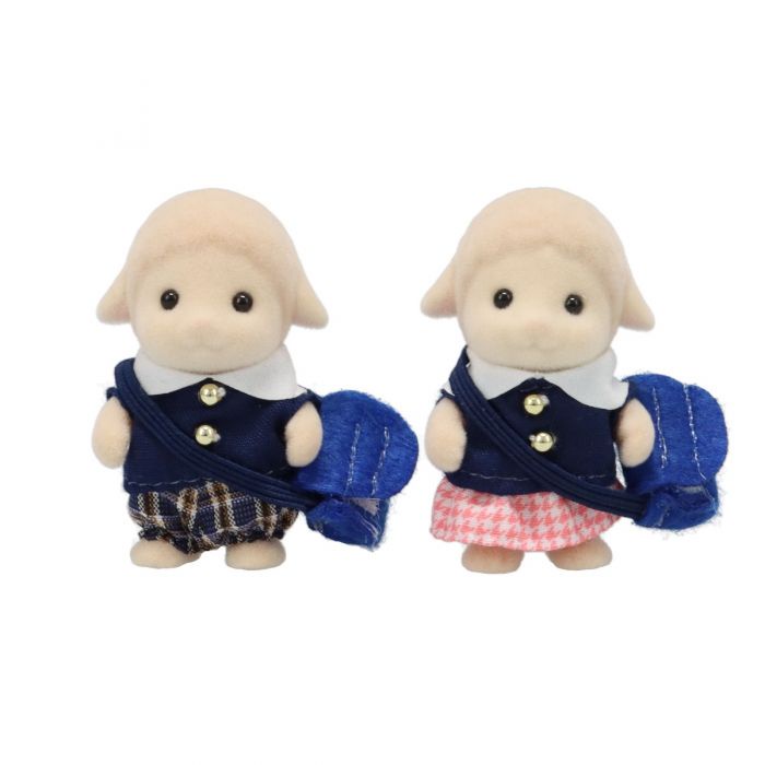 Đồ Chơi Sylvanian Families Bộ Đôi Em Bé Cừu Siêu Đáng Yêu Mặc Đồng Phục Học Sinh Baby Sheep Kindergarten Cuties